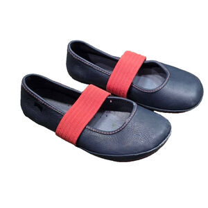 CAMPER Right Blue Ballerinas leather comfy flats Kids Sz 30 S000076